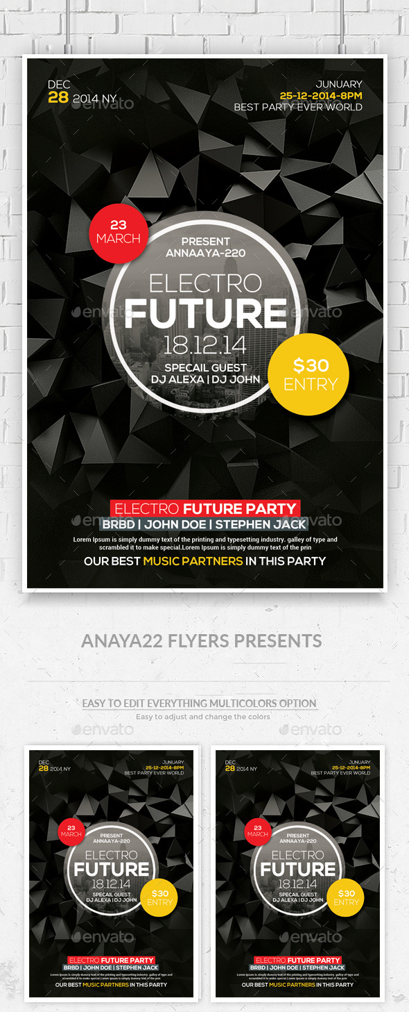 GraphicRiver Futuristic Flyer Templates 11914813 GraphicRiver Futuristic Flyer Templates 11914813