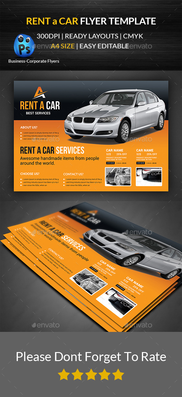 GraphicRiver Rent a Car Flyer Template 11915067 GraphicRiver Rent a Car Flyer Template 11915067