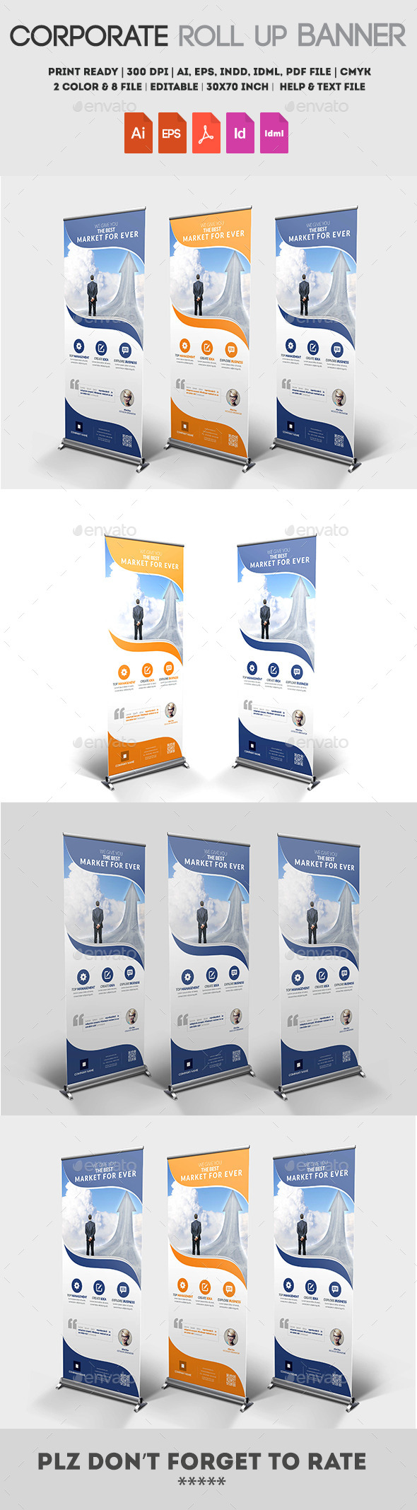 GraphicRiver Multipurpose Roll up Banner 11916440 GraphicRiver Multipurpose Roll up Banner 11916440