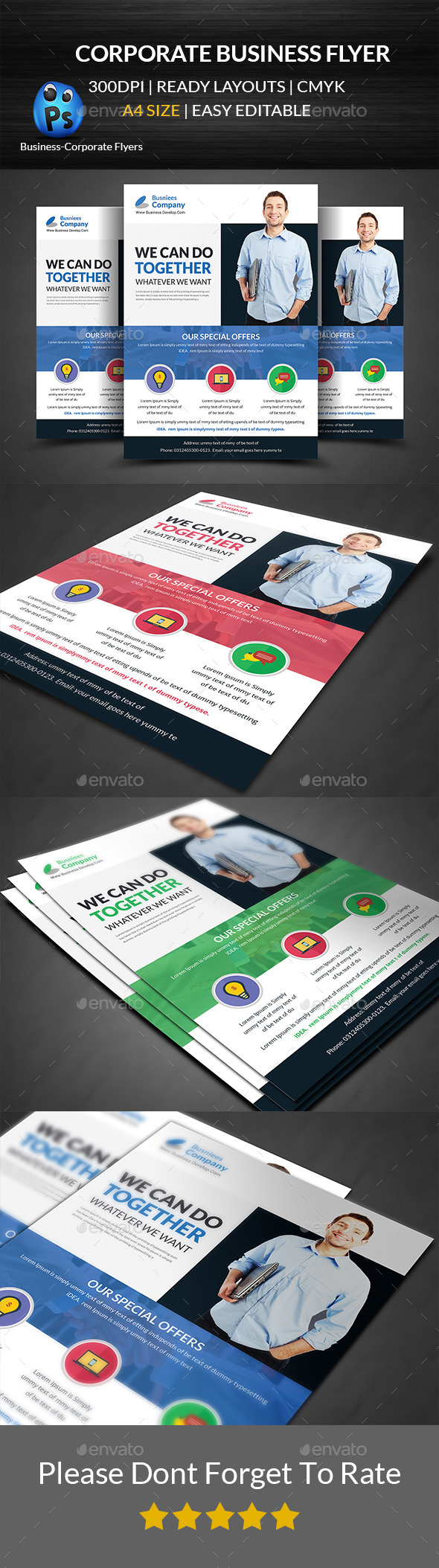 GraphicRiver Corporate Business Flyer Template 11916530 GraphicRiver Corporate Business Flyer Template 11916530