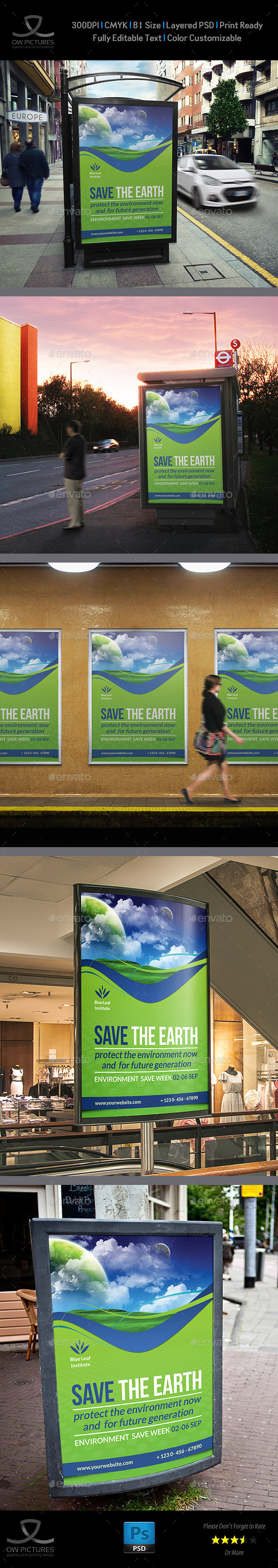 GraphicRiver Environment Poster Template 11916836 GraphicRiver Environment Poster Template 11916836