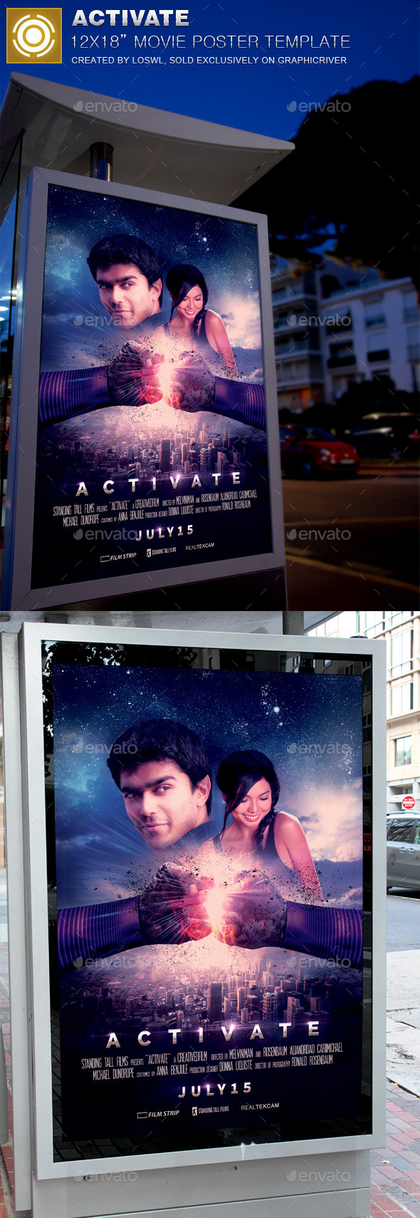GraphicRiver Activate Movie Poster Template 11911051 GraphicRiver Activate Movie Poster Template 11911051