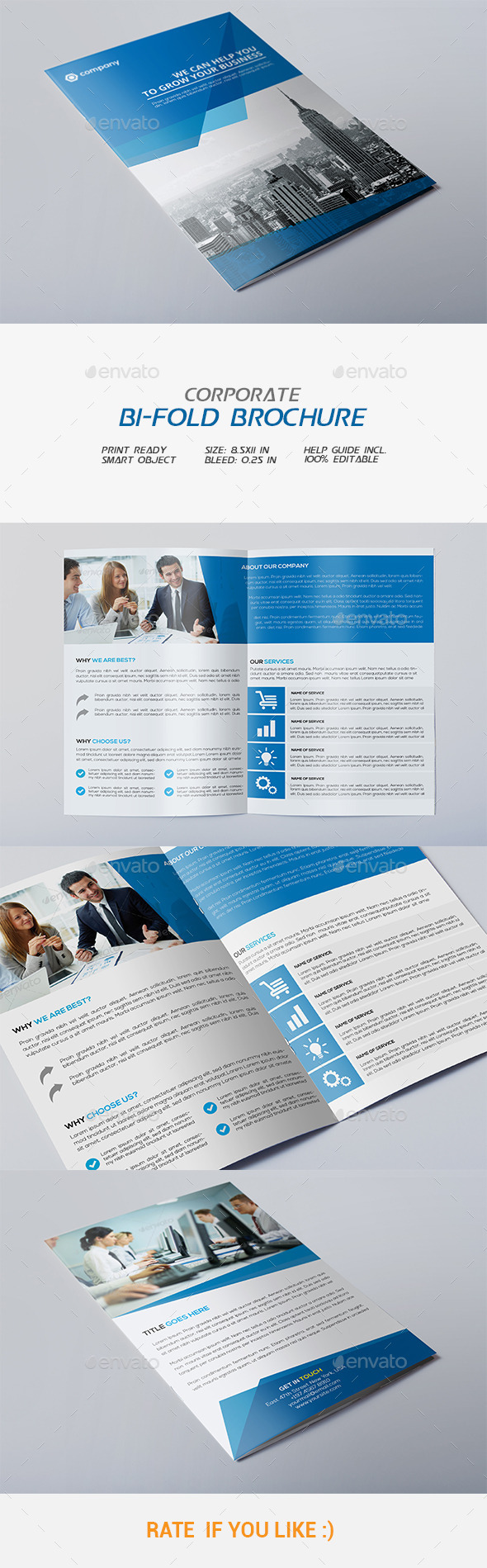 GraphicRiver Corporate Bi-fold Brochure 11921215 GraphicRiver Corporate Bi-fold Brochure 11921215