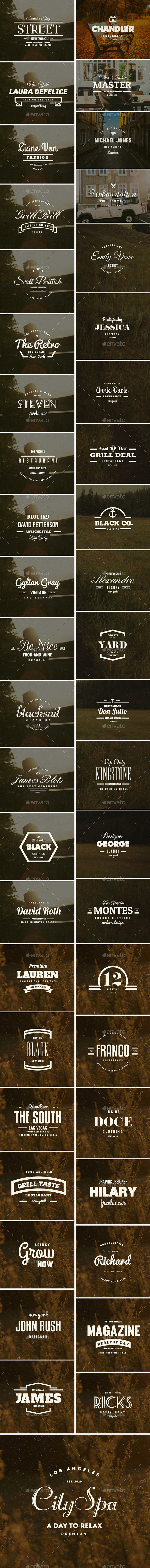 GraphicRiver 45 Vintage Labels & Badges Logos Bundle 11921321 GraphicRiver 45 Vintage Labels & Badges Logos Bundle 11921321