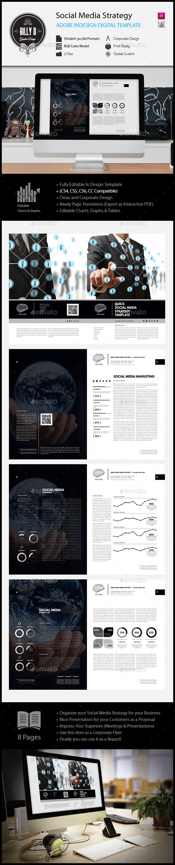 GraphicRiver Social Media Strategy Digital Template 11918082 GraphicRiver Social Media Strategy Digital Template 11918082