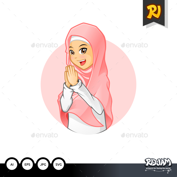 GraphicRiver Muslim Girl 1 11923060 GraphicRiver Muslim Girl 1 11923060
