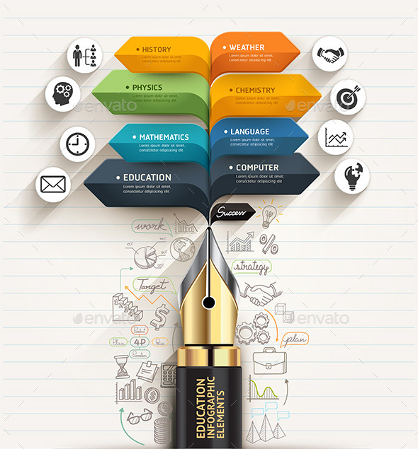 GraphicRiver Pen and Bubble Speech Arrow Template 11923743 GraphicRiver Pen and Bubble Speech Arrow Template 11923743