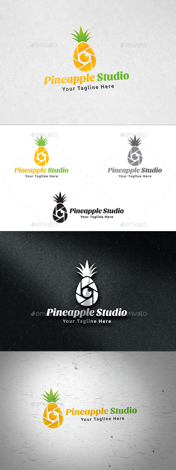 GraphicRiver Pineapple Studio Logo Template 11925467 GraphicRiver Pineapple Studio Logo Template 11925467