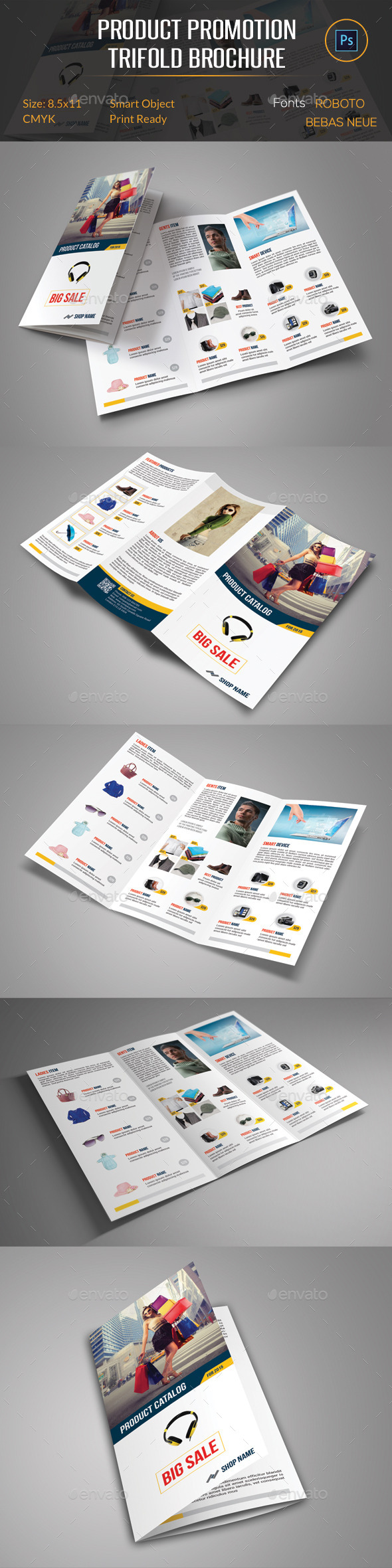 GraphicRiver Product Promotion Trifold Brochure 11925544 GraphicRiver Product Promotion Trifold Brochure 11925544