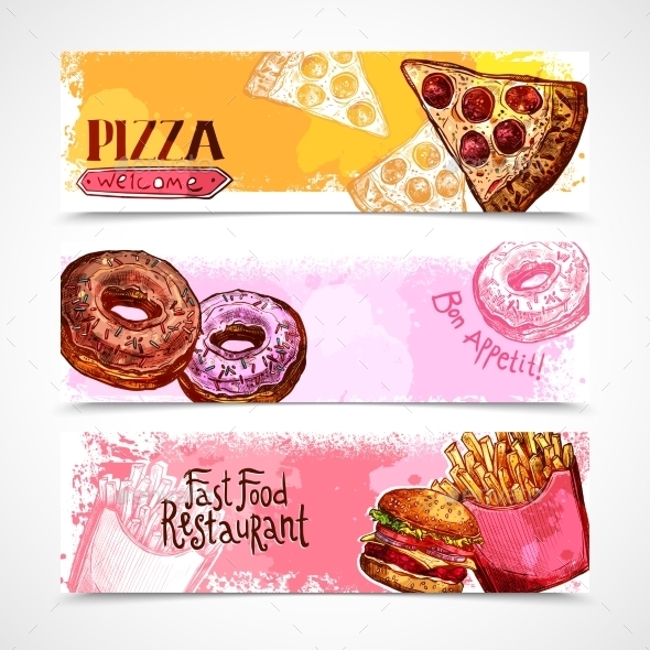 GraphicRiver Fast Food Banners 11925798
