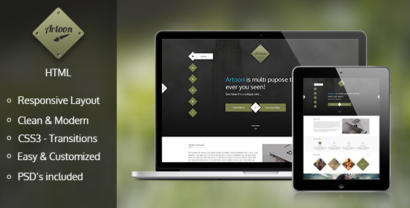 Artoon - One Page HTML Template