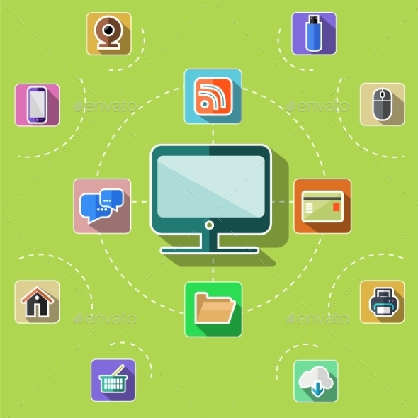 GraphicRiver Web Computer Mobile Icons 11926365 GraphicRiver Web Computer Mobile Icons 11926365
