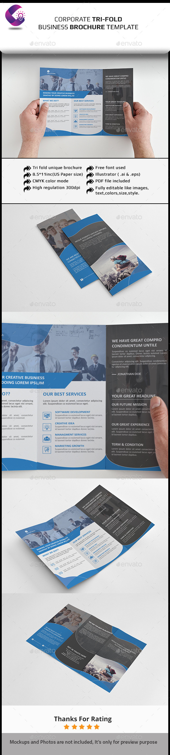 GraphicRiver Corporate Tri-fold Brochure 11927088 GraphicRiver Corporate Tri-fold Brochure 11927088