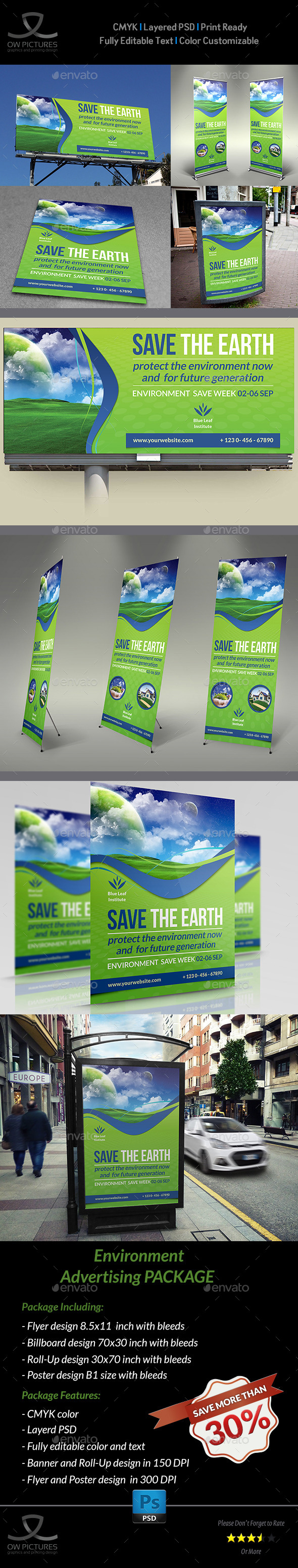 GraphicRiver Environment ECO Advertising Bundle 11928364 GraphicRiver Environment ECO Advertising Bundle 11928364