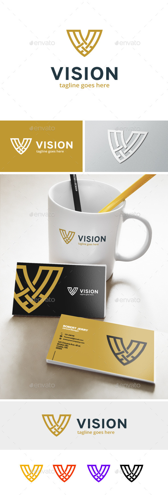 GraphicRiver Letter V Logo Vision 11928547