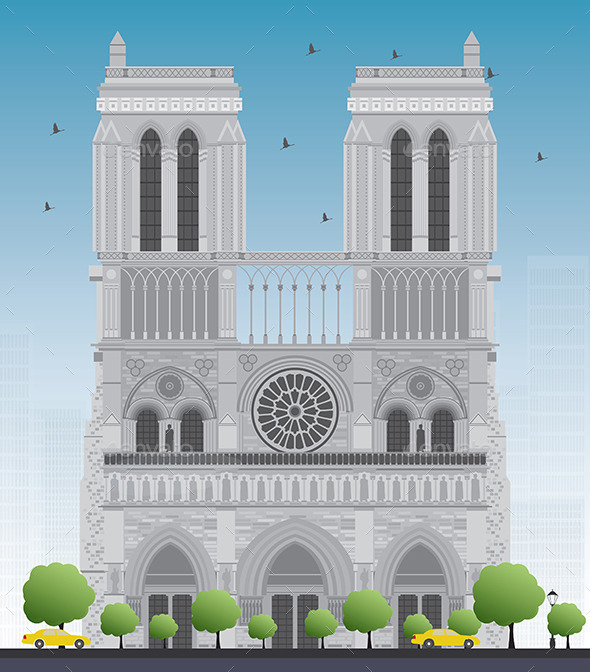 GraphicRiver Notre Dame Cathedral in Paris 11929494 GraphicRiver Notre Dame Cathedral in Paris 11929494