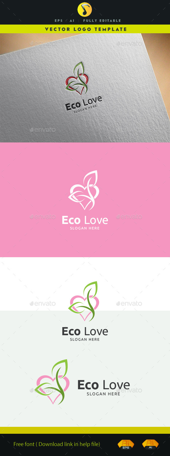 GraphicRiver Eco Love 11929536 GraphicRiver Eco Love 11929536