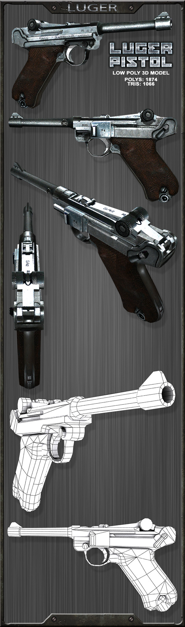 3DOcean Luger P08 Parabellum 11929621 3DOcean Luger P08 Parabellum 11929621