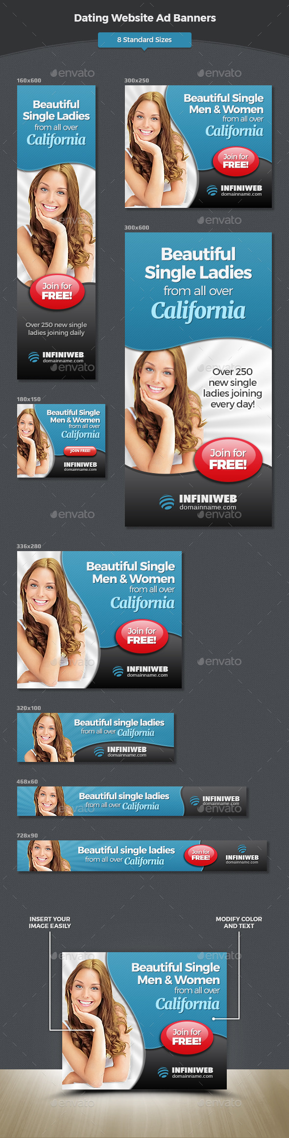 GraphicRiver Online Dating Banners 11929944