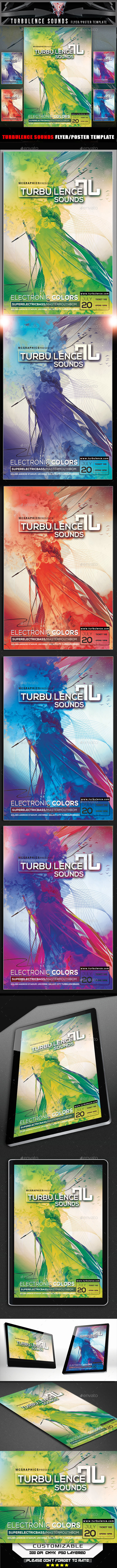 GraphicRiver Turbulence Sounds Flyer Template 11930318 GraphicRiver Turbulence Sounds Flyer Template 11930318