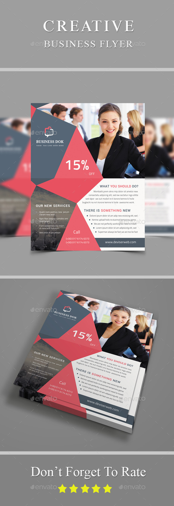 GraphicRiver Creative Business Flyer 11931090 GraphicRiver Creative Business Flyer 11931090