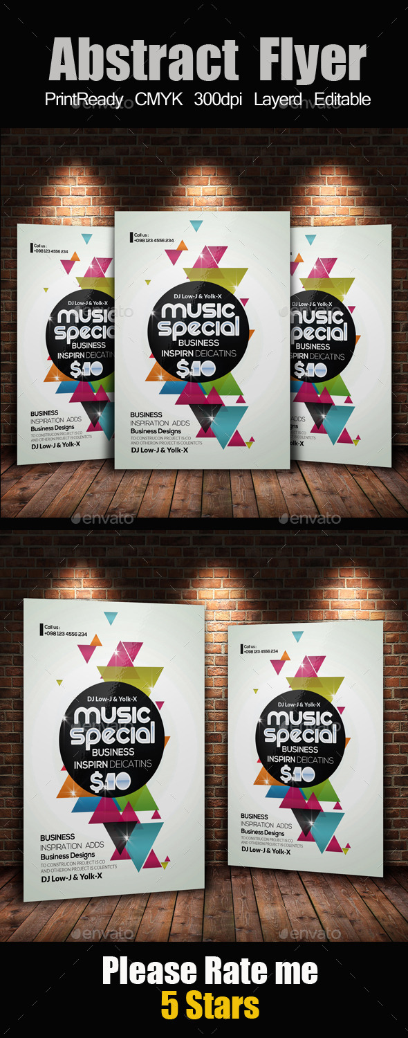 GraphicRiver Electro & Futuristic Flyer Template 11931141 GraphicRiver Electro & Futuristic Flyer Template 11931141