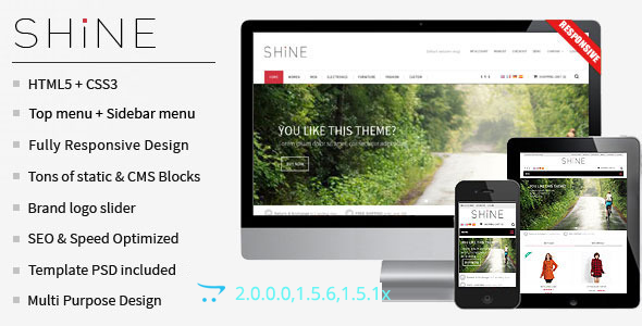 Shine - Responsive Multipurpose OpenCart  Theme