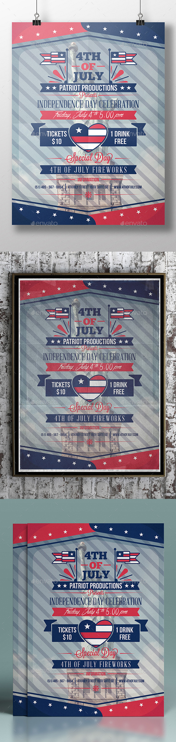 GraphicRiver 4th Of July Flyer Template 11931350 GraphicRiver 4th Of July Flyer Template 11931350