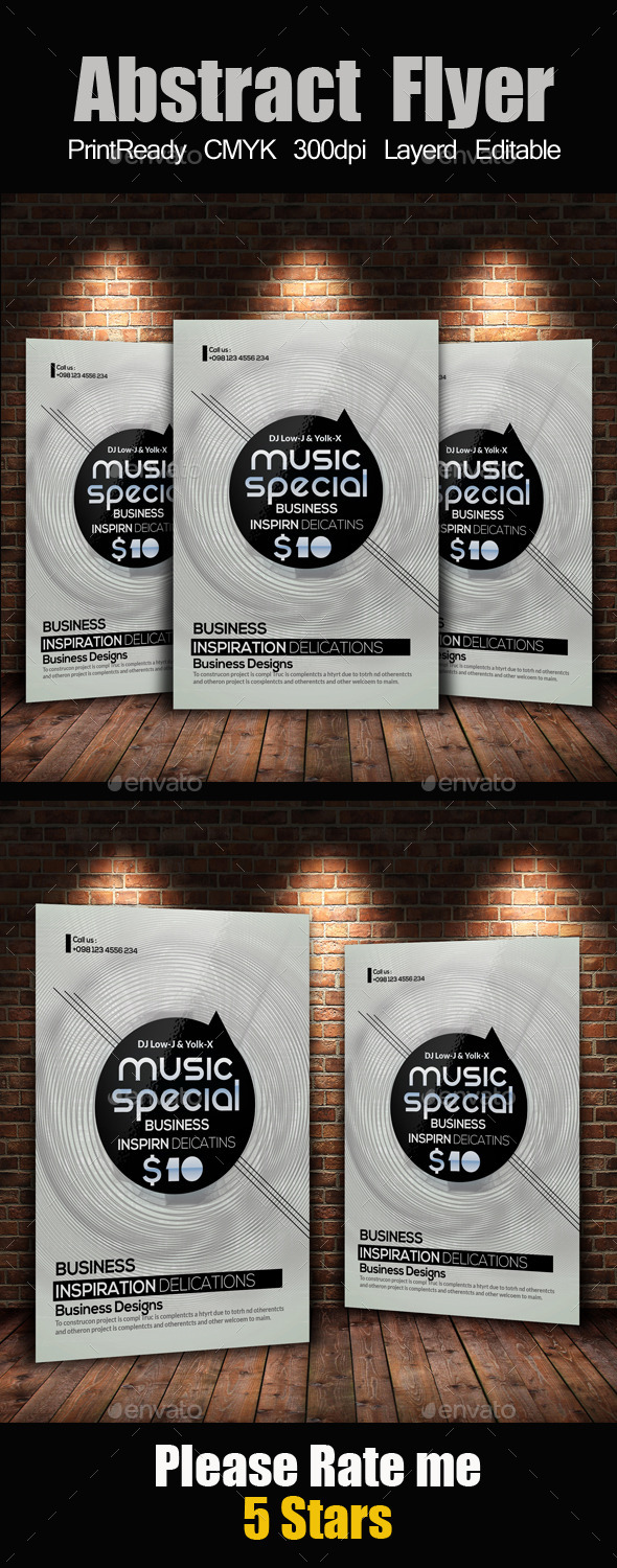 GraphicRiver Electro & Futuristic Flyer Template 11932584 GraphicRiver Electro & Futuristic Flyer Template 11932584