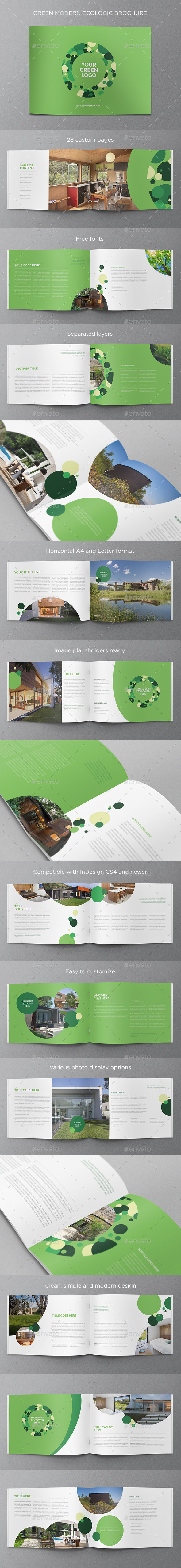 GraphicRiver Green Modern Ecologic Brochure 11932612 GraphicRiver Green Modern Ecologic Brochure 11932612