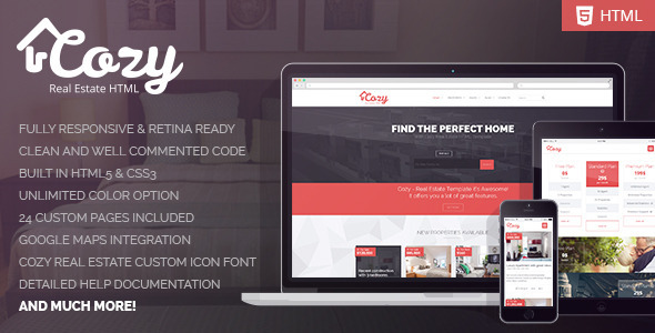 Cozy - Responsive Real Estate HTML Template