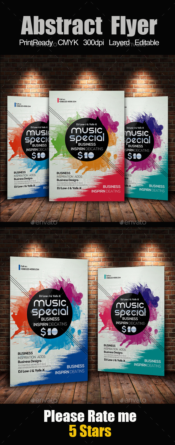 GraphicRiver Electro & Futuristic Flyer Template 11932538 GraphicRiver Electro & Futuristic Flyer Template 11932538