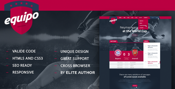 Equipo Responsive HTML Template