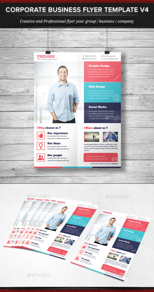 GraphicRiver Corporate Business Flyer Template V4 11934082 GraphicRiver Corporate Business Flyer Template V4 11934082