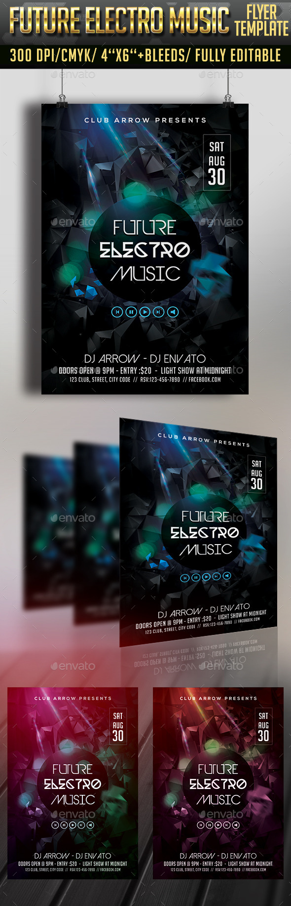 GraphicRiver Future Electro Sounds Flyer 11934597 GraphicRiver Future Electro Sounds Flyer 11934597