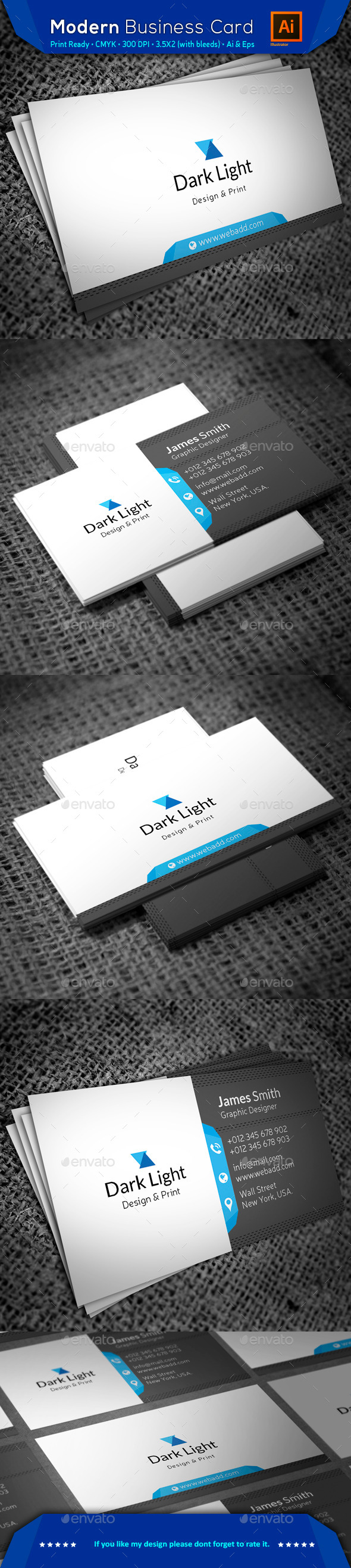 GraphicRiver Modern Business Card 11934786 GraphicRiver Modern Business Card 11934786