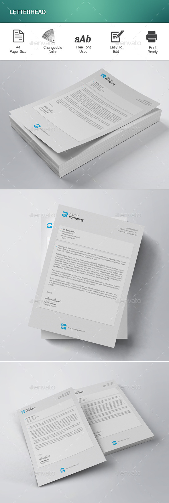 GraphicRiver Letterhead 11935619 GraphicRiver Letterhead 11935619