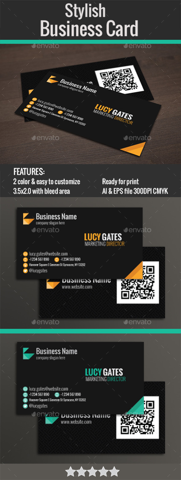 GraphicRiver Stylish Business Card 11935897 GraphicRiver Stylish Business Card 11935897