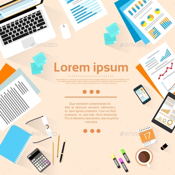 GraphicRiver Workplace Wooden Desk Top Angle View With Copy 11937524 GraphicRiver Workplace Wooden Desk Top Angle View With Copy 11937524