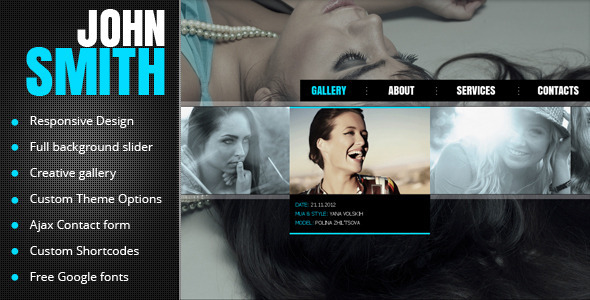 John Smith - AJAX Portfolio WP Theme