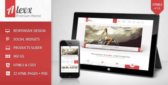 Alexx - Multipurpose HTML5 Theme