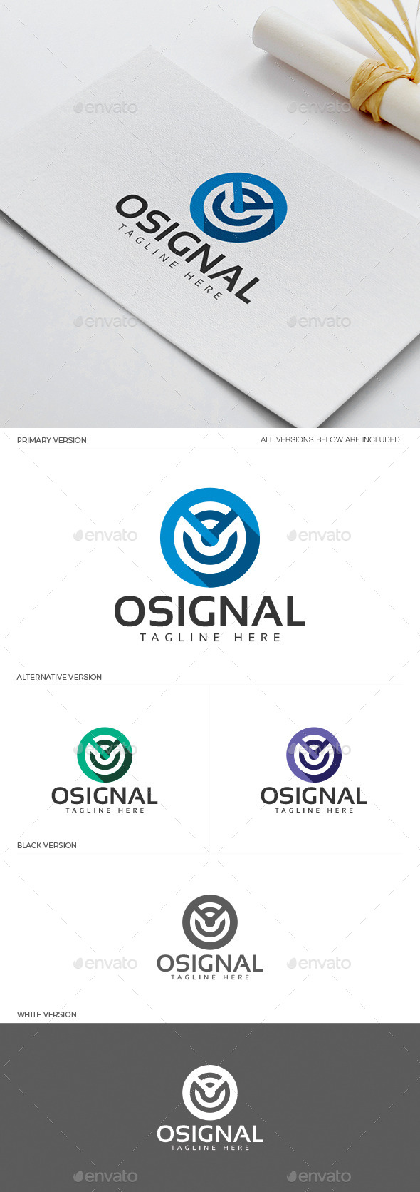 GraphicRiver Osignal Logo 11937899 GraphicRiver Osignal Logo 11937899