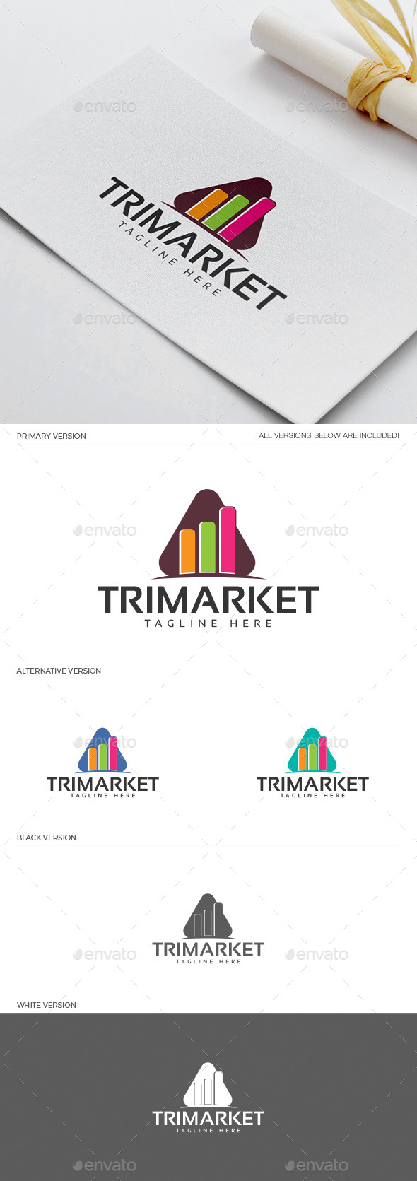 GraphicRiver Trimarket Logo 11937946 GraphicRiver Trimarket Logo 11937946