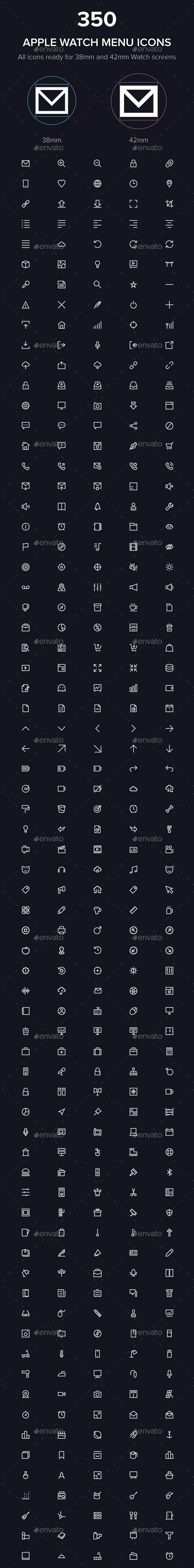 GraphicRiver 350 Apple Watch Menu Vector Icons 11938187 GraphicRiver 350 Apple Watch Menu Vector Icons 11938187