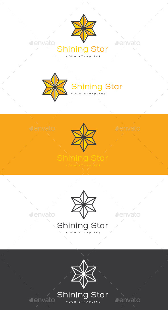 GraphicRiver Shining Star Logo 11938299 GraphicRiver Shining Star Logo 11938299