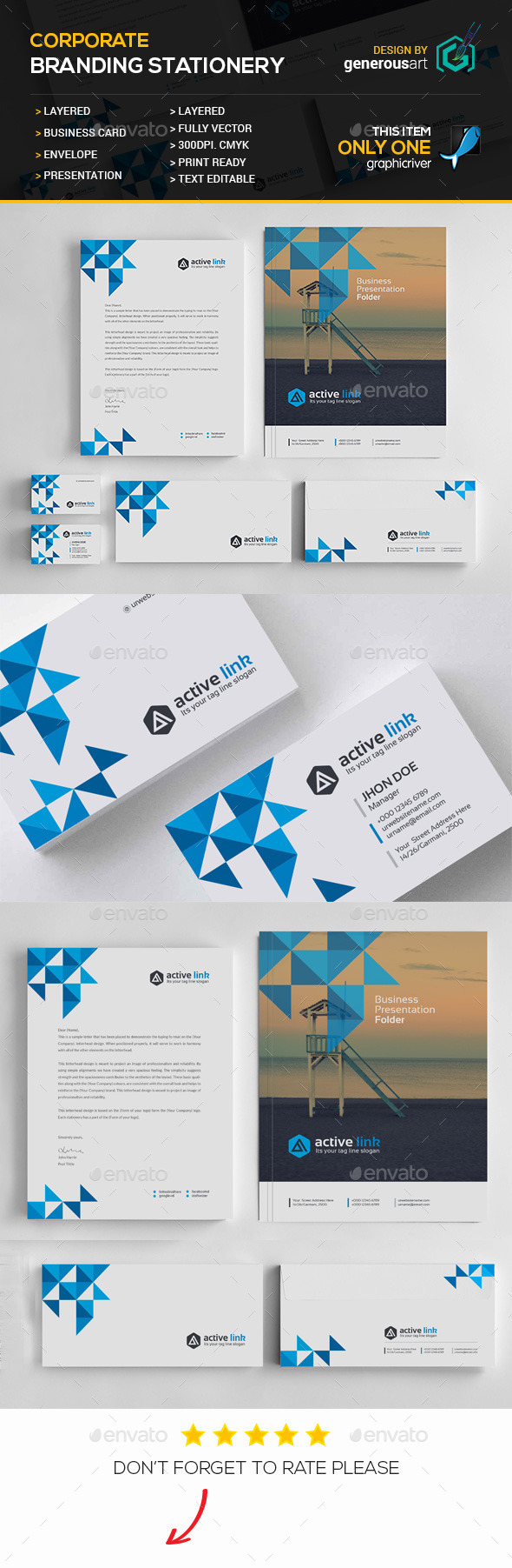 GraphicRiver Branding Stationery 11938564 GraphicRiver Branding Stationery 11938564