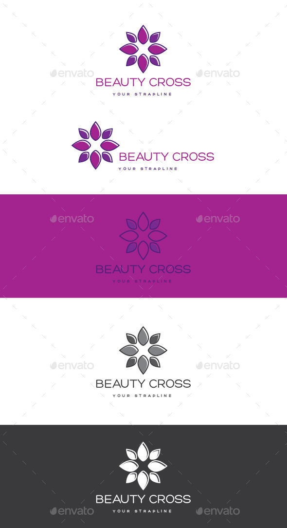 GraphicRiver Beauty Cross Logo 11939854 GraphicRiver Beauty Cross Logo 11939854
