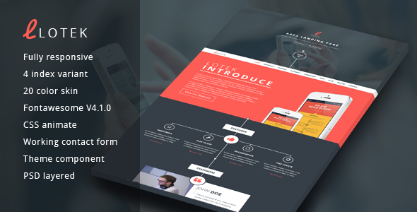 Lotek -- Modern App Landing Page