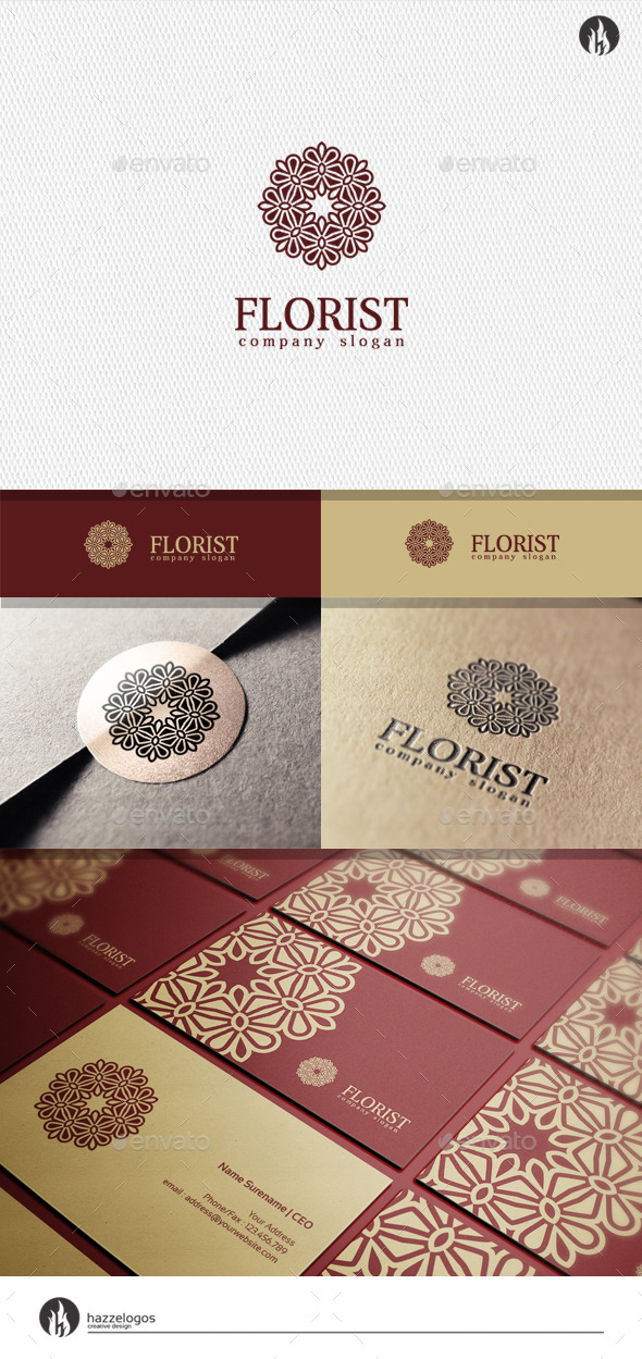 GraphicRiver Florist Logo 11941740 GraphicRiver Florist Logo 11941740