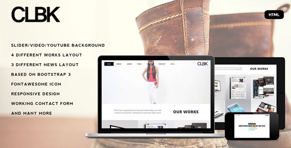 CLBK - Responsive One Page Portfolio Template
